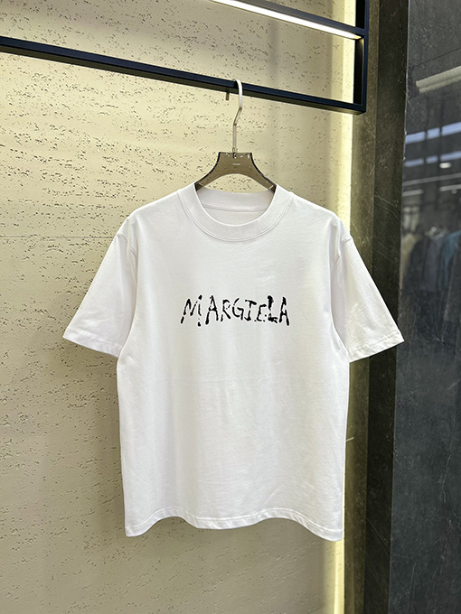 マルタンマルジェラ プリント文字ロゴ半袖Tシャツ