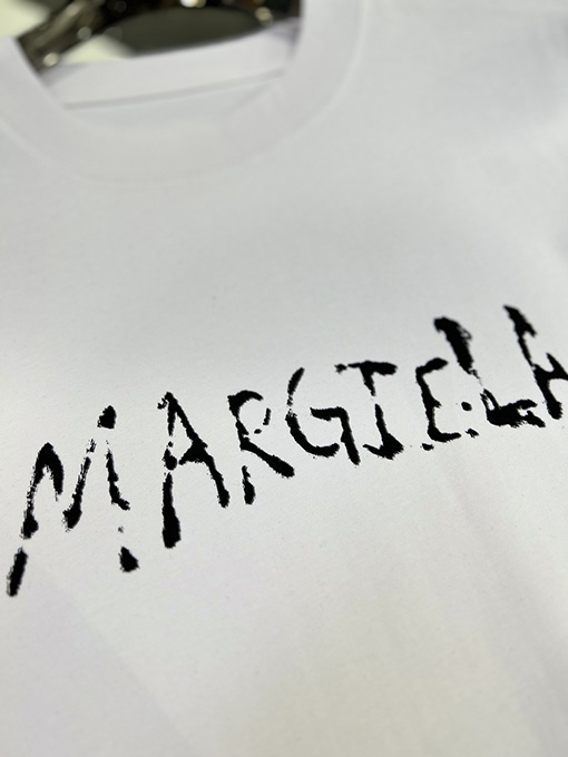 マルタンマルジェラ プリント文字ロゴ半袖Tシャツ