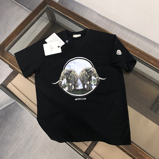 モンクレール 新しいメンズクルーネック半袖カップルTシャツ