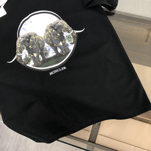 モンクレール 新しいメンズクルーネック半袖カップルTシャツ