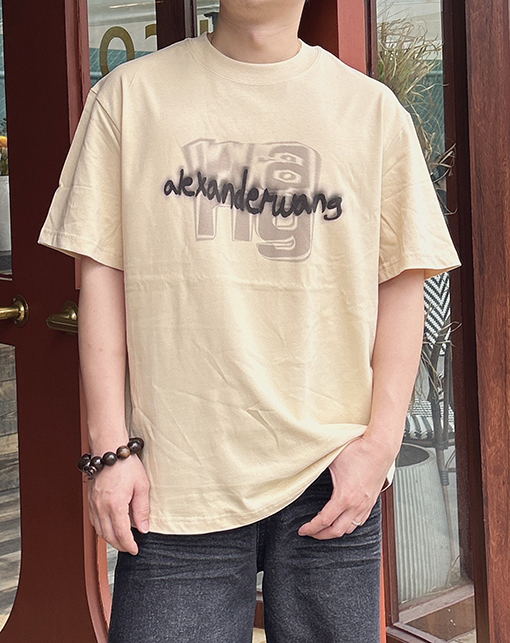 アレキサンダーワン アルファベットロゴプリント柄半袖Tシャツ