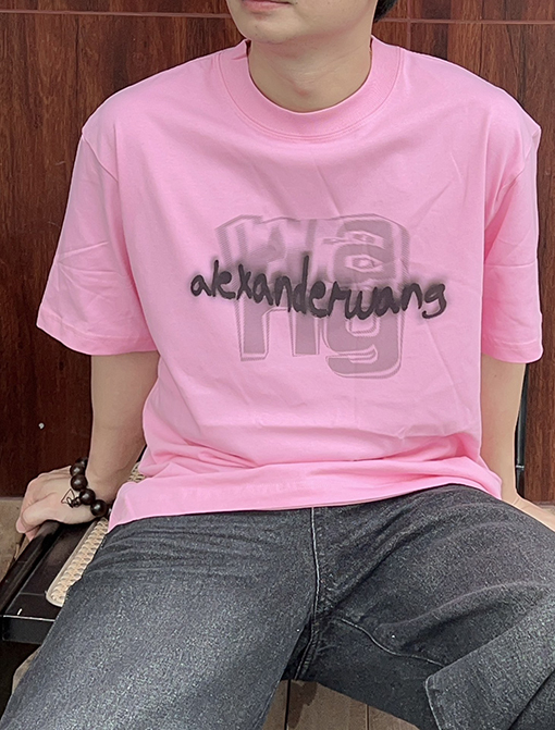 アレキサンダーワン アルファベットロゴプリント柄半袖Tシャツ