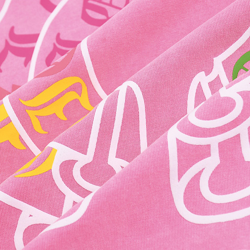 クロムハーツコピー 馬蹄花ロゴプリント半袖Tシャツ