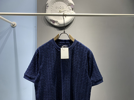 ジバンシイ 4 Gロゴタオルジャカード半袖Tシャツ