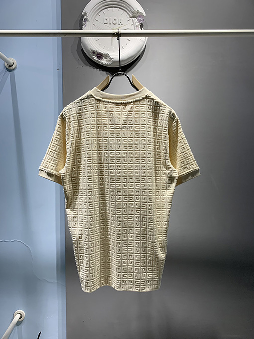 ジバンシイ 4 Gロゴタオルジャカード半袖Tシャツ