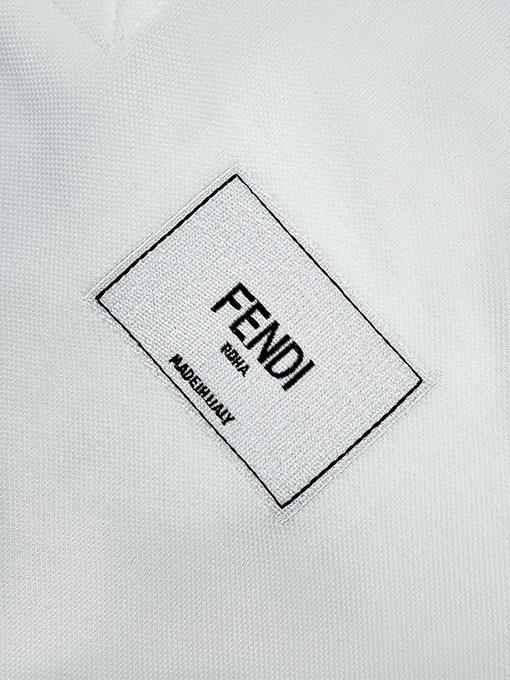 フェンディスーパーコピー  刺繍の小さな看板ファッション半袖ポロシャツ