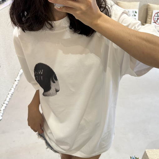 アレキサンダーワン デザイン プリント半袖Tシャツ
