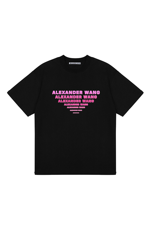 アレキサンダーワンスーパーコピー ロゴ文字プリント半袖Tシャツ