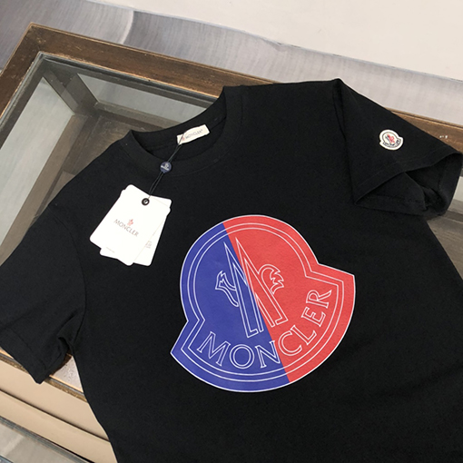 モンクレール メンズクルーネック半袖カップルTシャツ