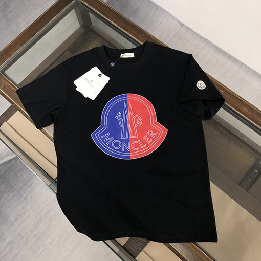 モンクレール メンズクルーネック半袖カップルTシャツ