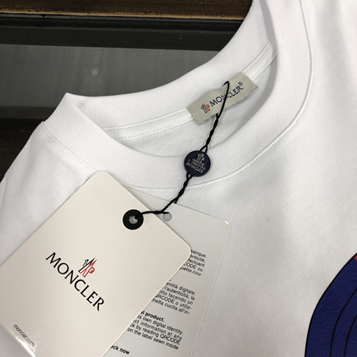 モンクレール メンズクルーネック半袖カップルTシャツ