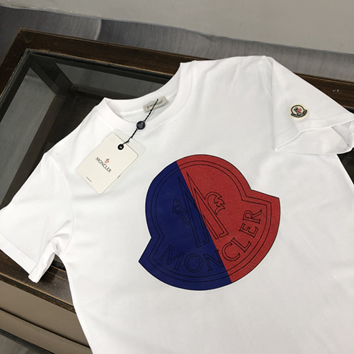 モンクレール メンズクルーネック半袖カップルTシャツ