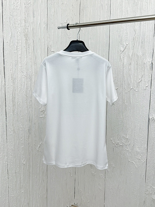 ルイヴィトン 胸にチェーンロゴプリント半袖Tシャツ