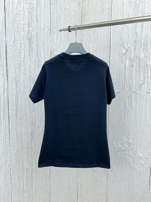 ルイヴィトン 胸にチェーンロゴプリント半袖Tシャツ