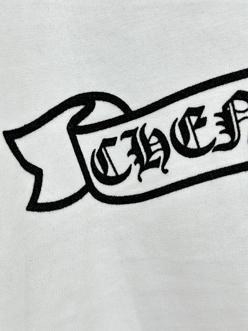 クロムハーツスーパーコピー プリントダイヤモンド半袖Tシャツ