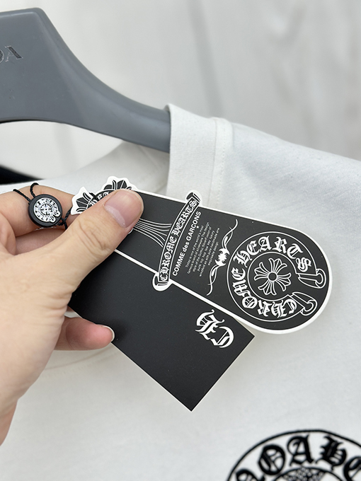 クロムハーツスーパーコピー プリントダイヤモンド半袖Tシャツ