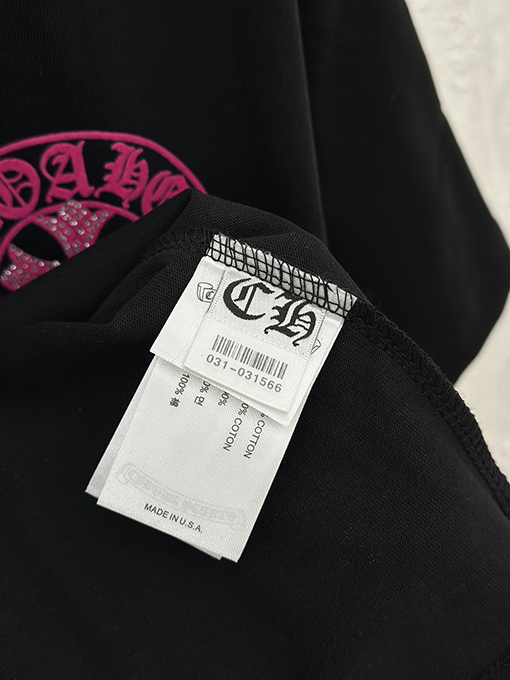 クロムハーツスーパーコピー  プリントダイヤモンド半袖Tシャツ