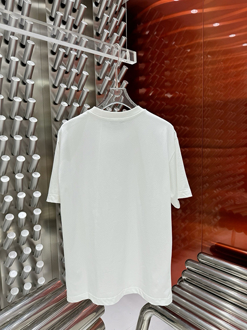 プラダ レザーロゴフォームラウンドネック半袖Tシャツ