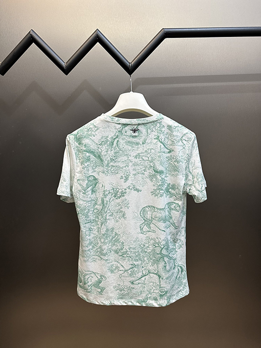 ディオール  ジャングルアニマルプリントの半袖Tシャツ