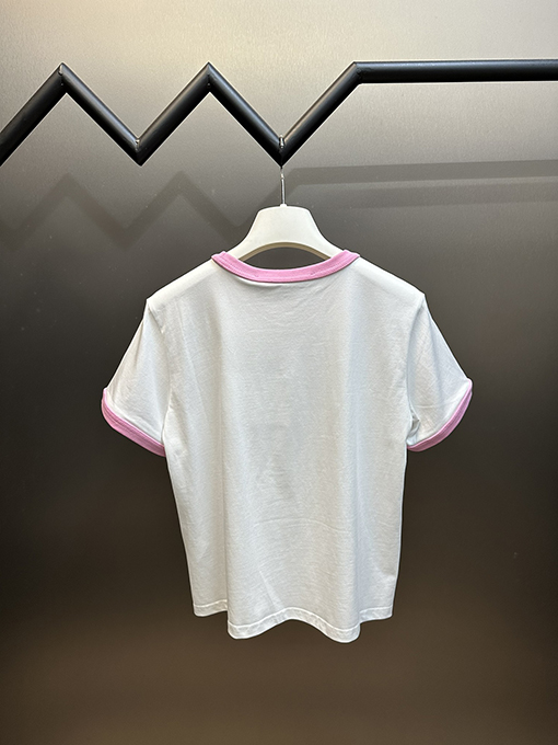 アレキサンダーワンコピー ピンクダイヤモンドリング半袖Tシャツ
