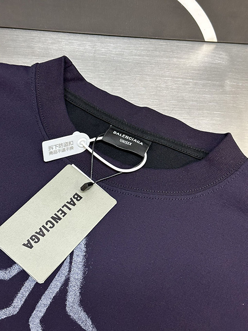 バレンシアガ 落書き古いBBファッション半袖Tシャツ