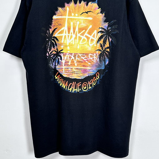 ステューシースーパーコピー サンセットビューココナッツビーチ半袖Tシャツ