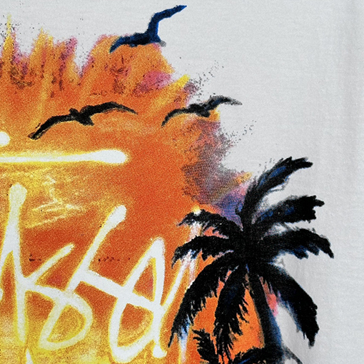 ステューシースーパーコピー サンセットビューココナッツビーチ半袖Tシャツ