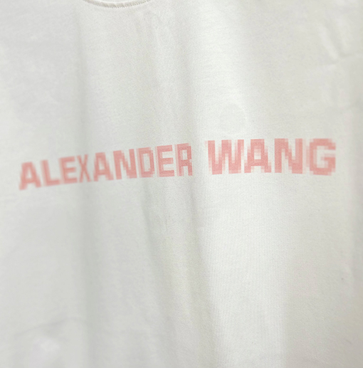 アレキサンダーワン モザイクレタープリント半袖Tシャツ
