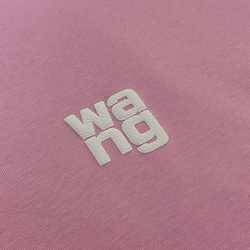 アレキサンダーワンコピー 小さなロゴ文字フォームプリント半袖Tシャツ