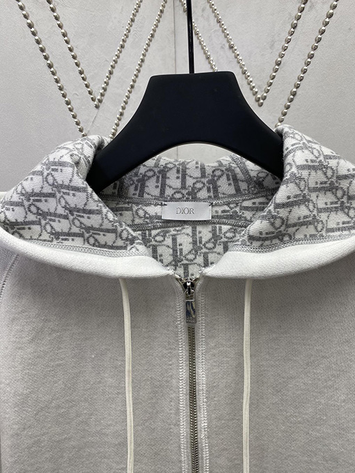 ディオール 新しい刺繍プリントフード付きスウェットジャケット