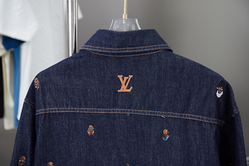 ルイヴィトン ファッション刺繍デニムシャツ