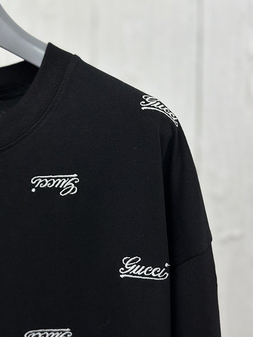 グッチスーパーコピー 新しいロゴデザイン半袖Tシャツ