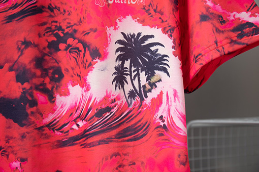 ルイヴィトン  プリント柄クルーネック半袖Tシャツ