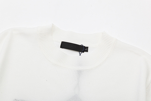 プラダスーパーコピー アルファベット編み三角マークニット半袖Tシャツ