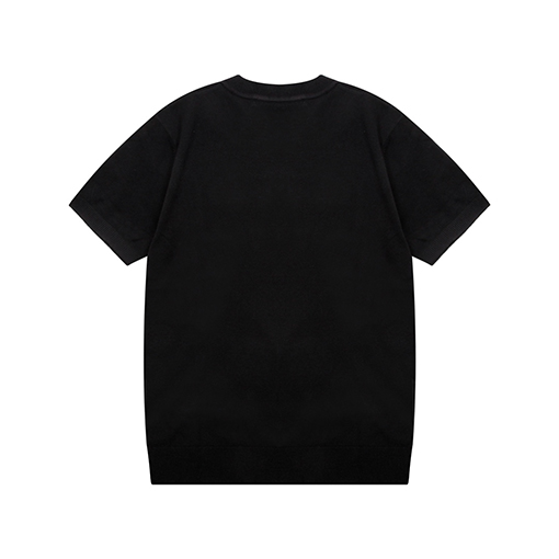 プラダスーパーコピー  アルファベット編み三角マークニット半袖Tシャツ