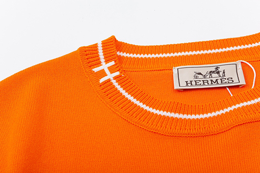 エルメス パッチワークカラーニット半袖Tシャツ