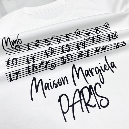 マルタンマルジェラ ロゴアルファベットファッションクルーネック半袖Tシャツ