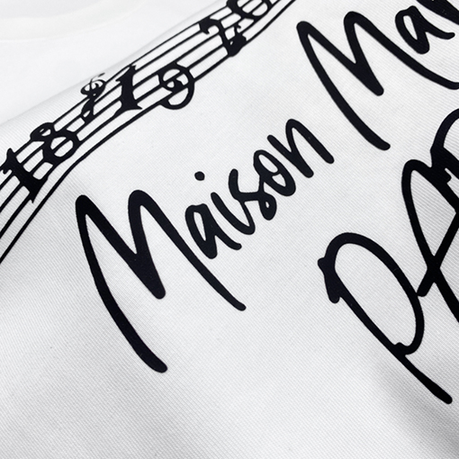 マルタンマルジェラ ロゴアルファベットファッションクルーネック半袖Tシャツ