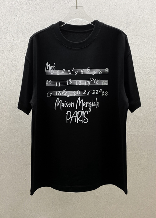 マルタンマルジェラ ロゴアルファベットファッションクルーネック半袖Tシャツ