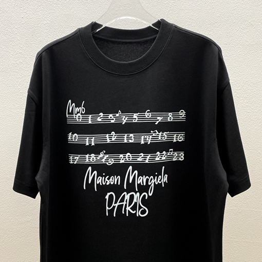 マルタンマルジェラ ロゴアルファベットファッションクルーネック半袖Tシャツ
