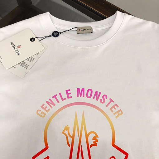 モンクレールコピー トレンドロゴプリント半袖Tシャツ