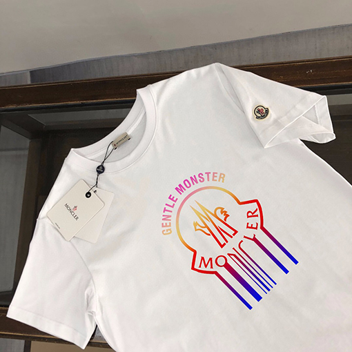 モンクレールコピー トレンドロゴプリント半袖Tシャツ