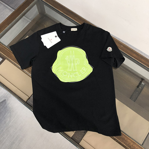 モンクレール シンプルな大気コットンプリント半袖Tシャツ