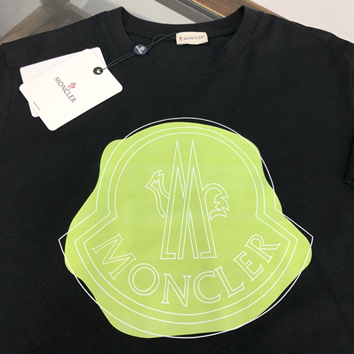 モンクレール シンプルな大気コットンプリント半袖Tシャツ