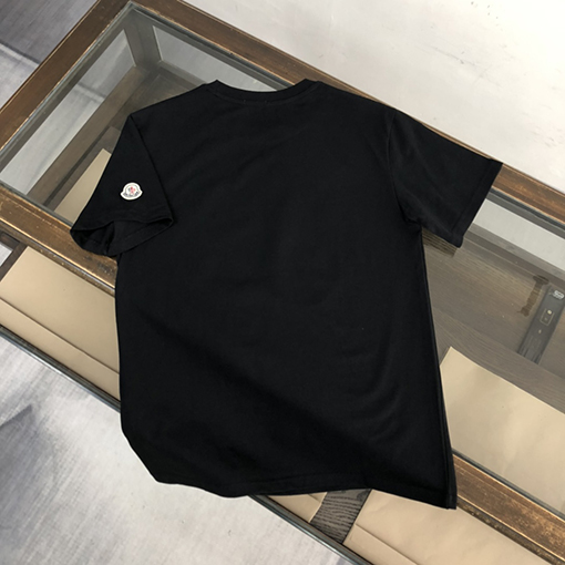 モンクレール シンプルな大気コットンプリント半袖Tシャツ