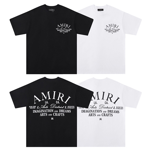 アミリコピー ルーズクラシックアルファベット半袖Tシャツ