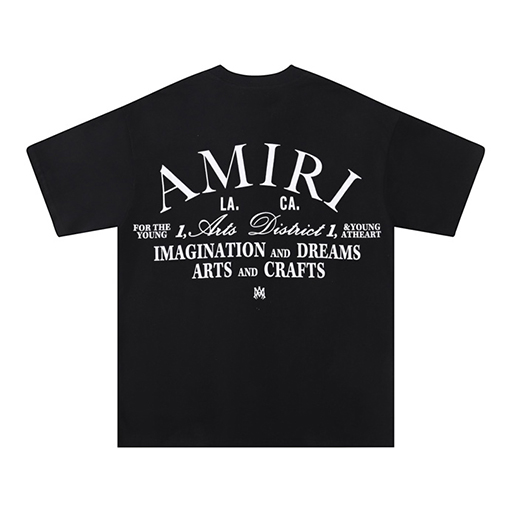 アミリコピー ルーズクラシックアルファベット半袖Tシャツ