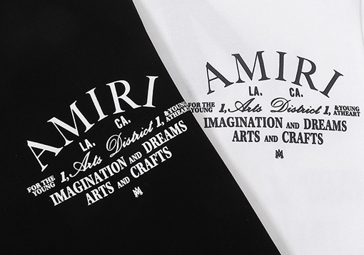 アミリコピー ルーズクラシックアルファベット半袖Tシャツ