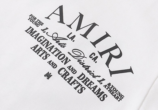 アミリコピー ルーズクラシックアルファベット半袖Tシャツ