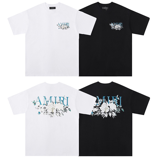 アミリスーパーコピー ハイストリートラウンドネック半袖Tシャツ